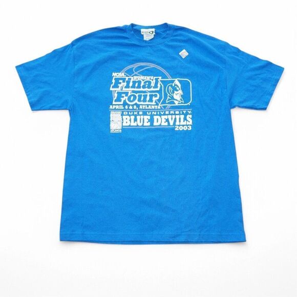 Duke Blue Devils Vintage 2003 NCAA Women's Final Four Basketball Shirt Unisex XL - Picture 1 of 7
